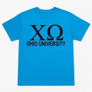 Chi Omega Ohio University Blue T-Shirt